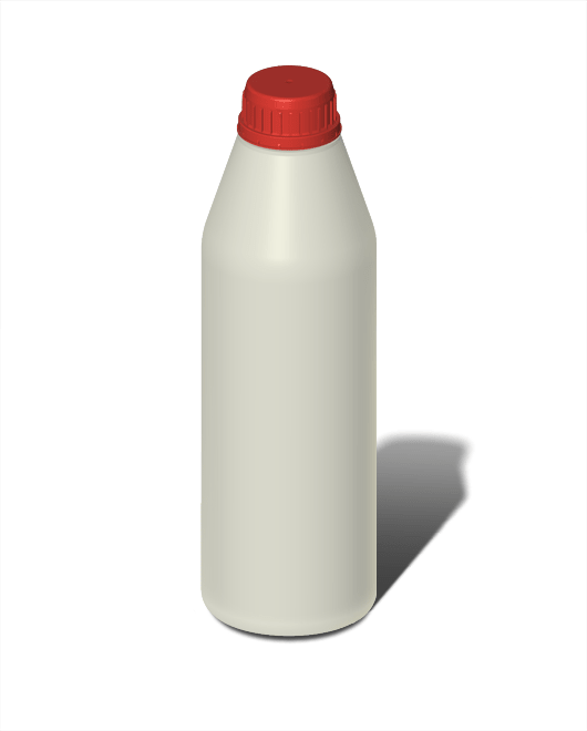 Бутылка пластиковая 1 л круглая