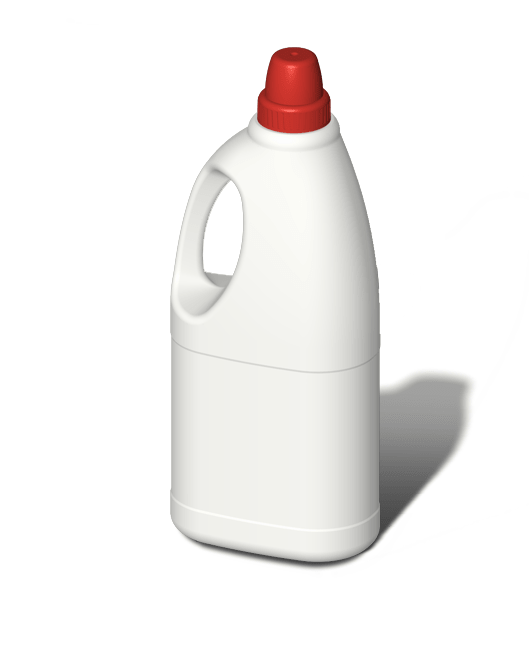 Бутылка пластиковая с ручкой и с мерным колпачком 1,5 л